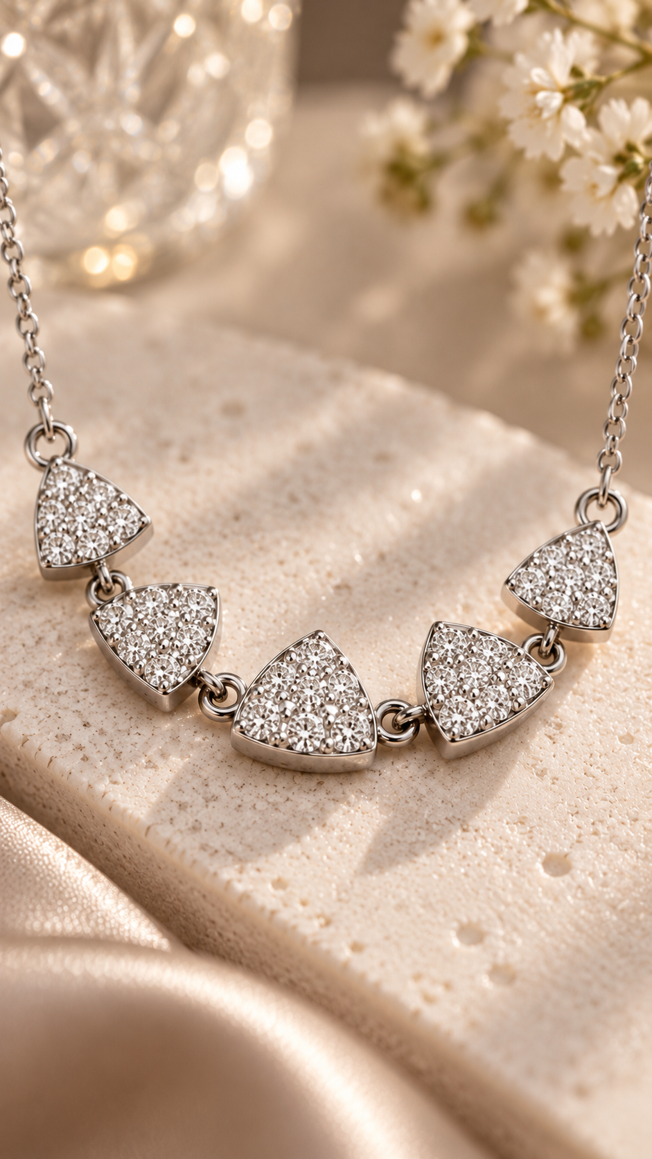 Five-Heart Sparkle Pendant