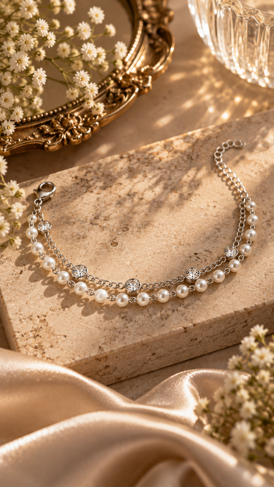 Pearl Luxe Crystal Bracelet