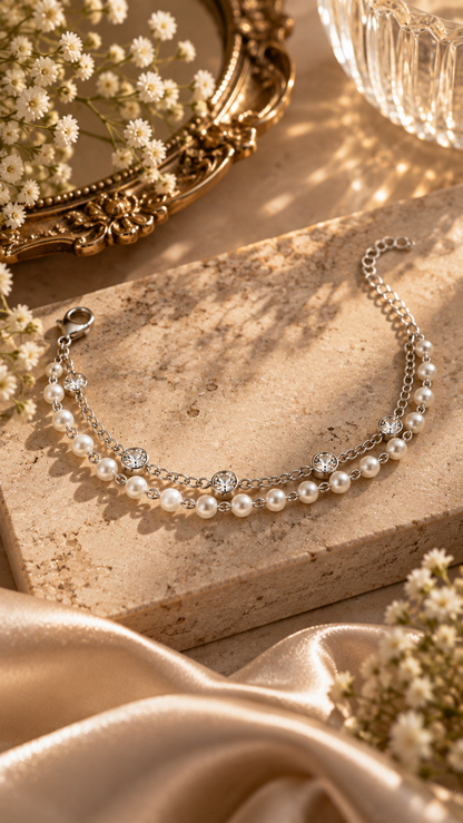 Pearl Luxe Crystal Bracelet