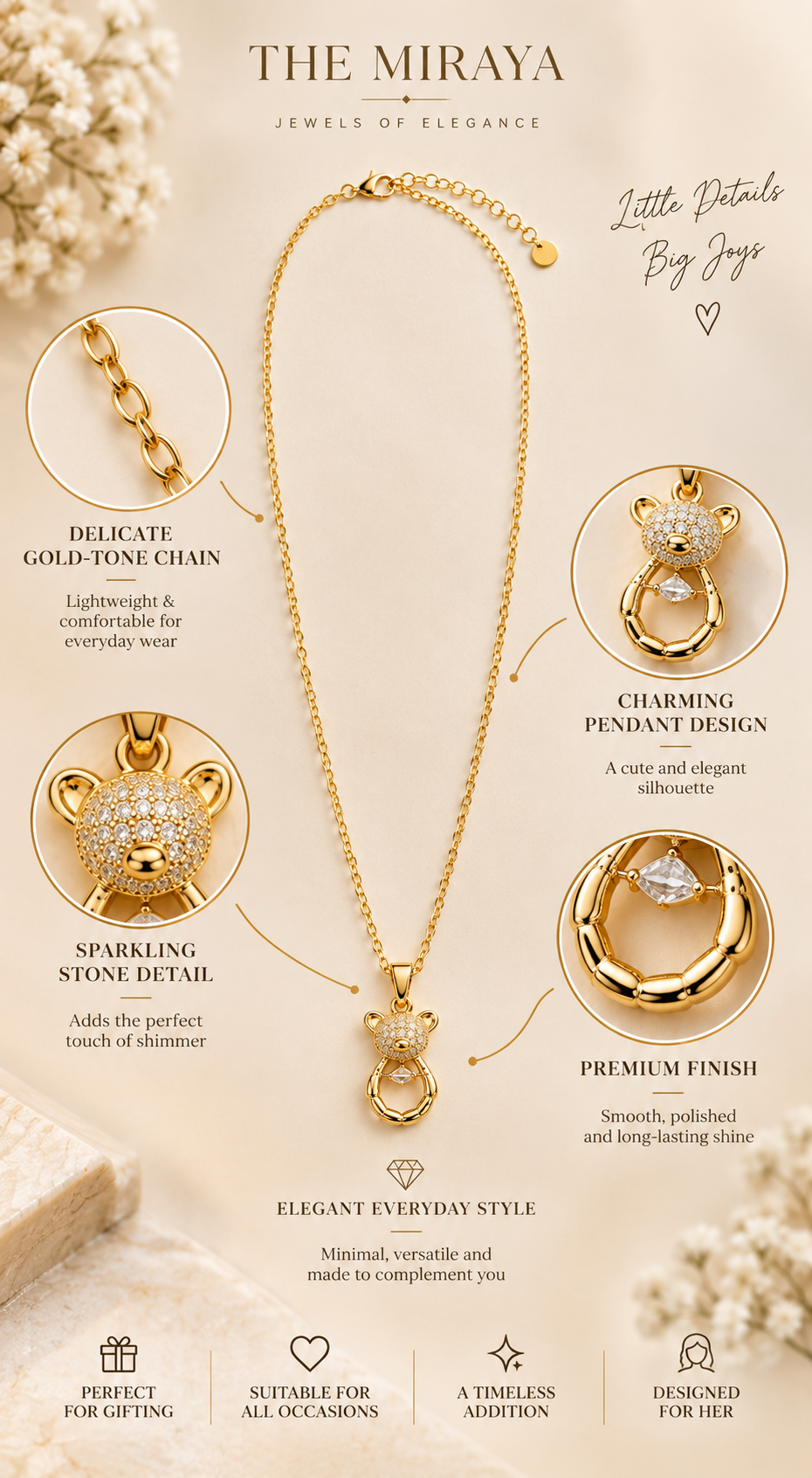 Teddy Charm Pendant