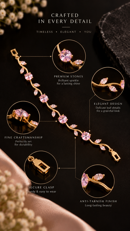 Rosé Vine Bracelet