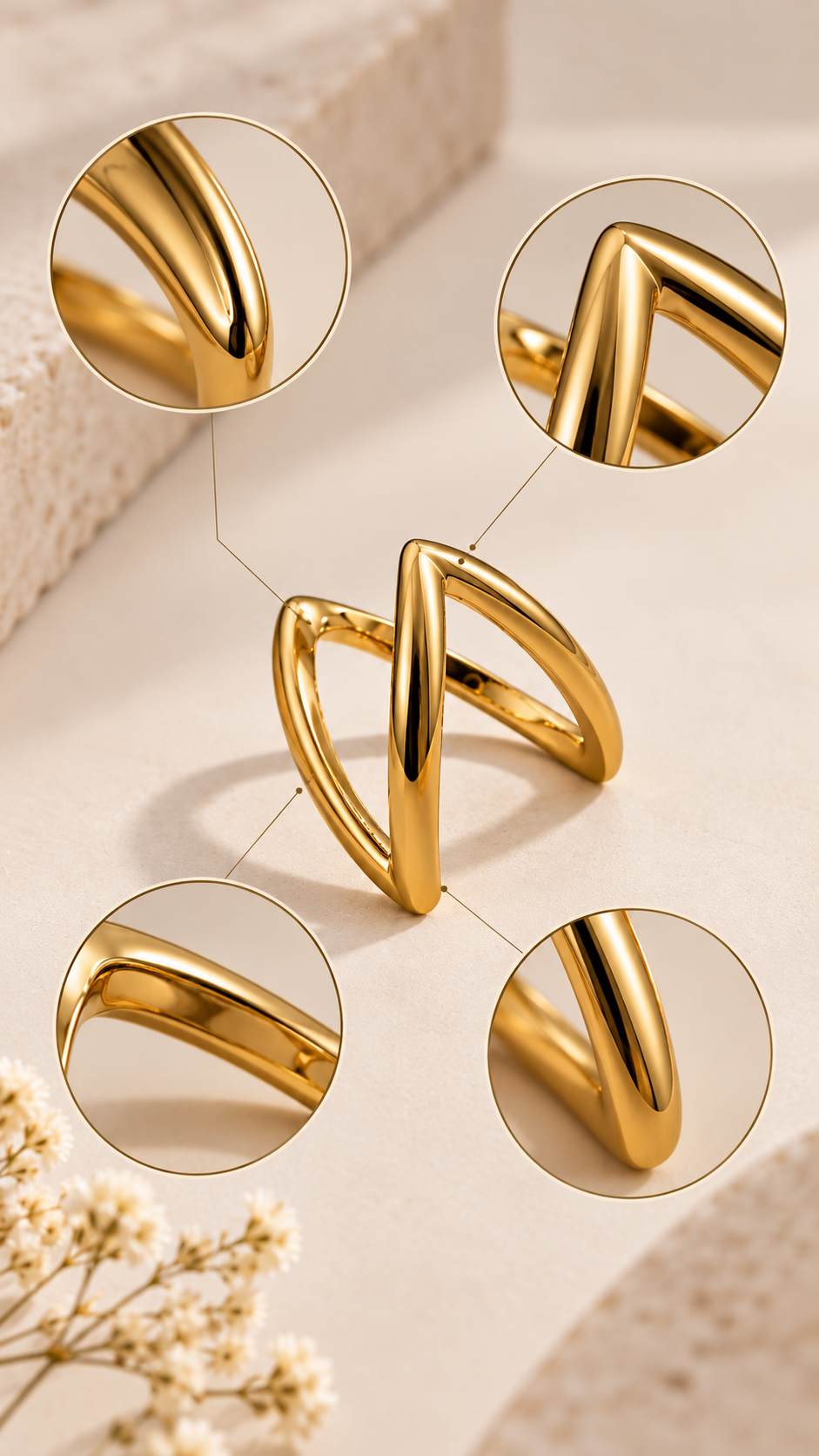 Interlace Luxe Gold Ring