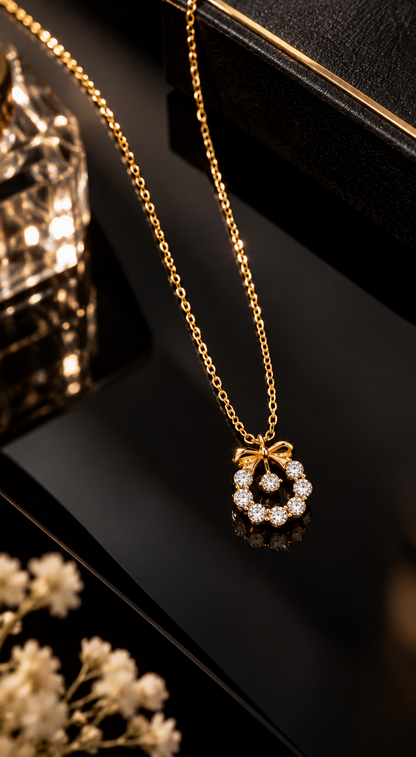 Bow Crystal Pendant