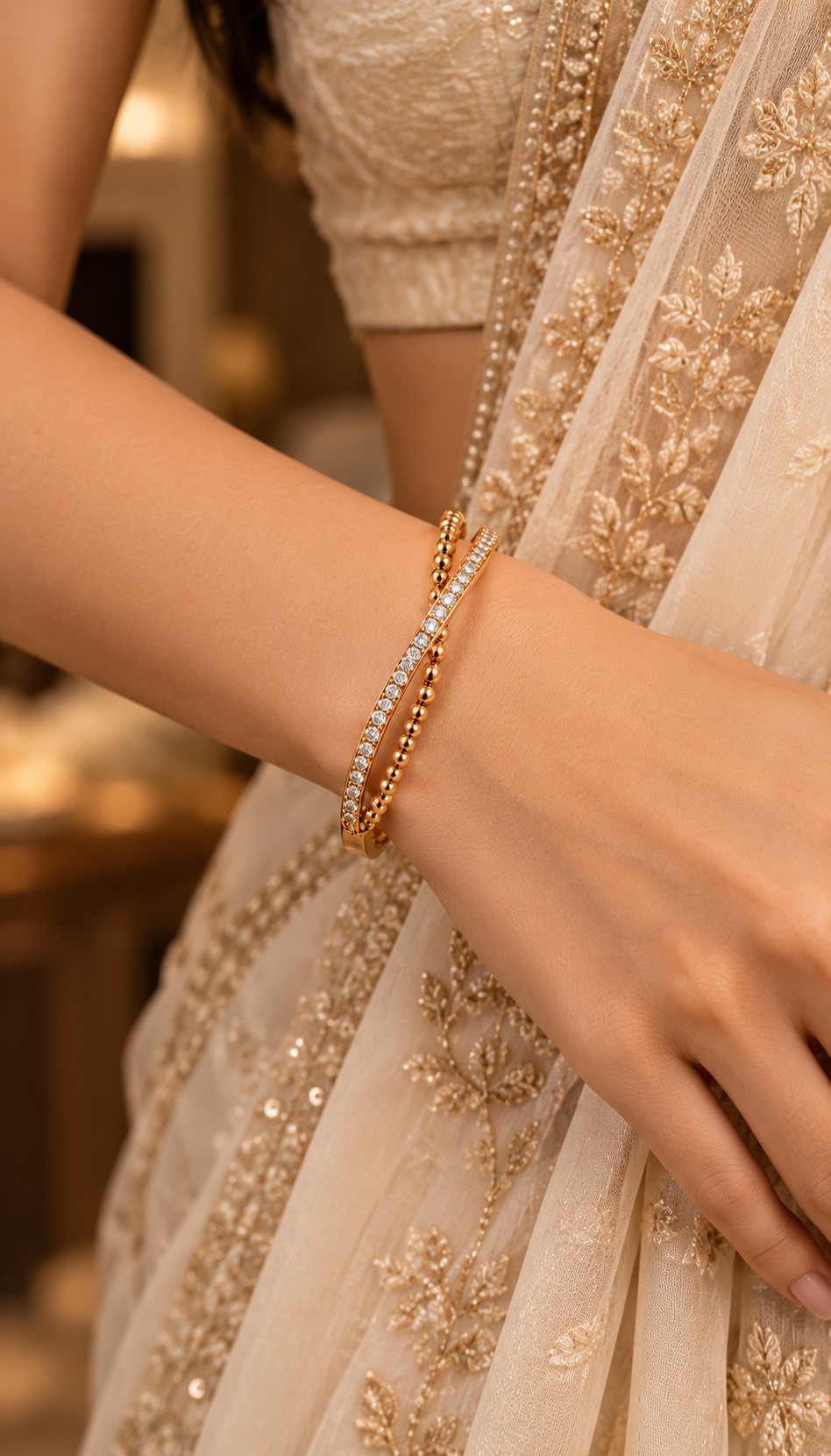 Beaded Sparkle Bangle