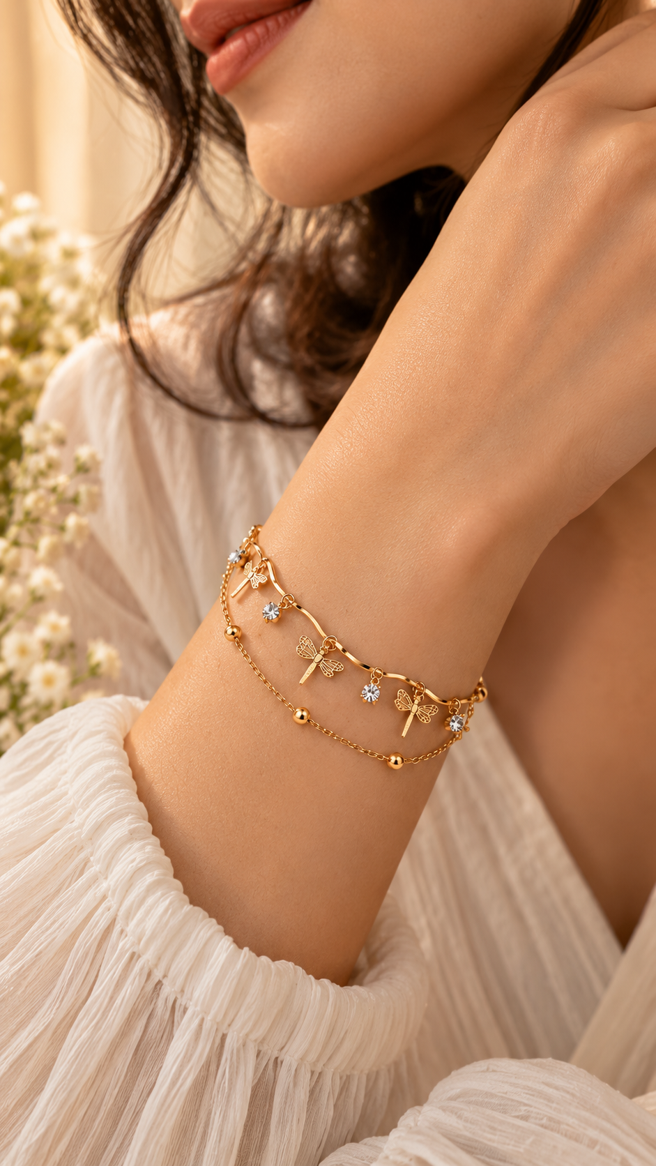 Dragonfly Charm Bracelet