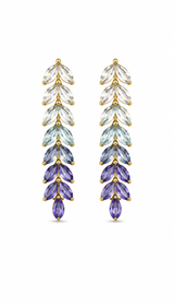 Aurelia Ombre Leaf Drop Earrings