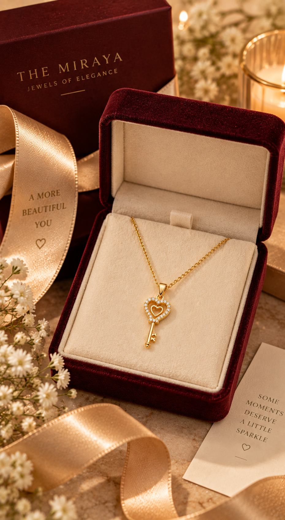 Heart &amp; Key Pendant