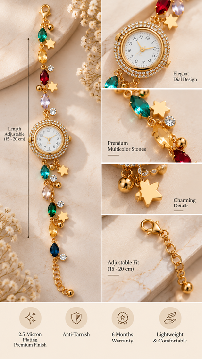 Celestia Charm Watch Bracelet