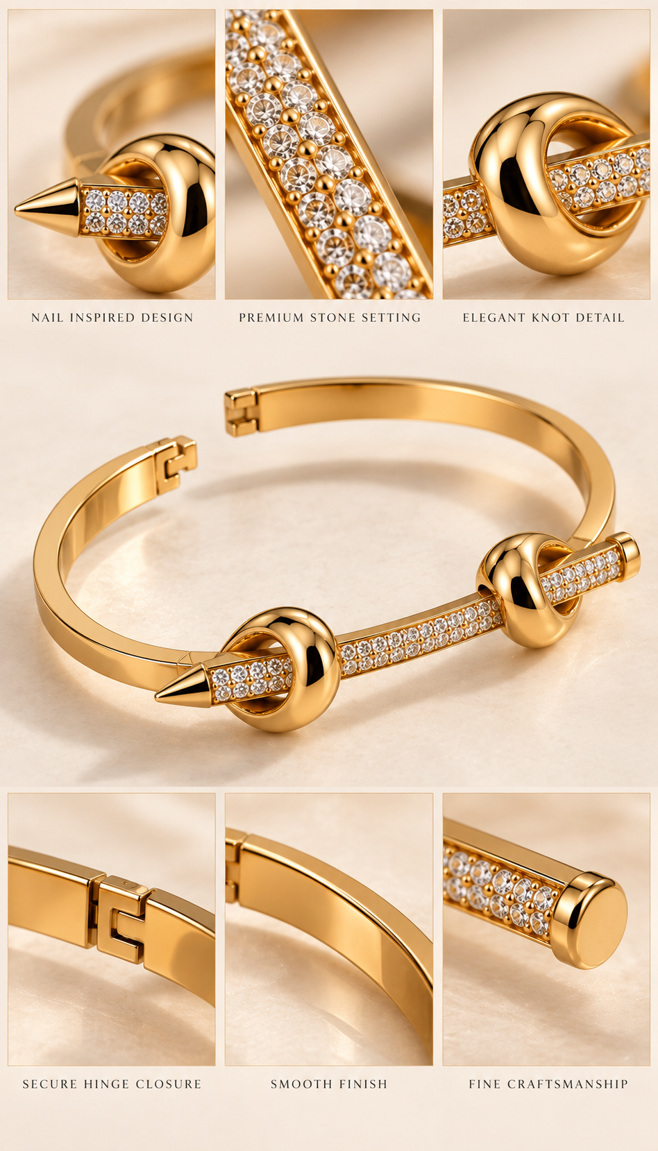 Nail-Inspired AD Bangle