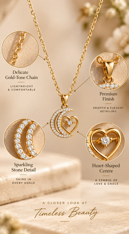 Crescent Heart Pendant