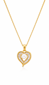 Pearl Heart Elegance Necklace