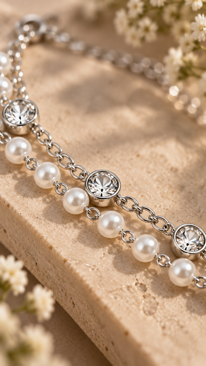 Pearl Luxe Crystal Bracelet