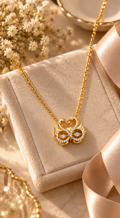 Swan Heart Pendant